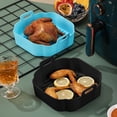 thumbnail image 3 of Silicone Square Baking Tray Air Fryer Baking Tray 2Pcs Air Fryer Silicone Pot with Handle Reusable, 3 of 3
