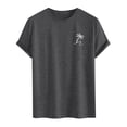 thumbnail image 1 of Huesdet T-Shirts Graphiques pour Hommes Été Col Rond T-Shirts Décontractés Texturés Manches Courtes Chandail T-Shirts (Gris, G), 1 of 5