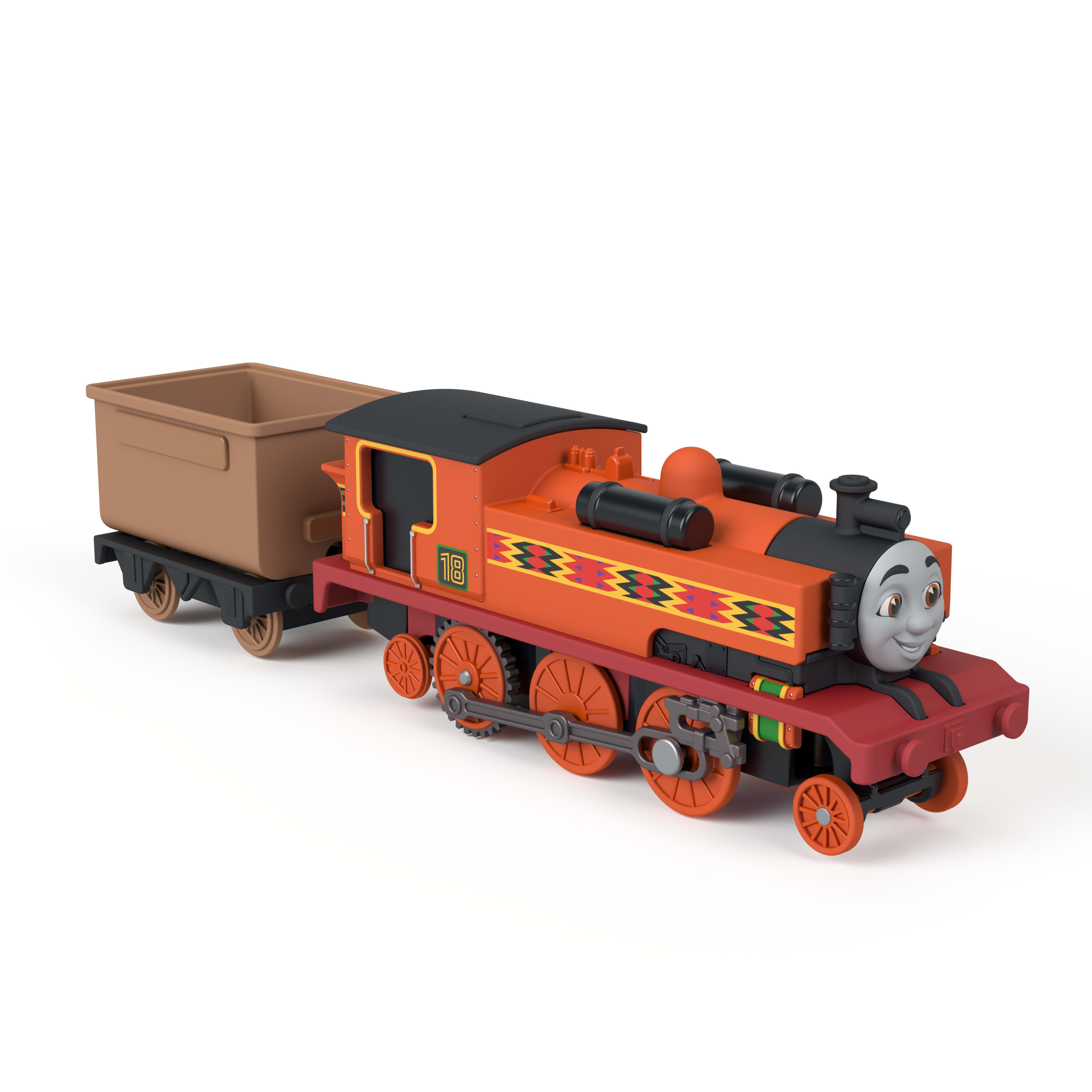 Fisher-Price-Locomotive Nia motorisée Thomas et ses Amis avec wagon