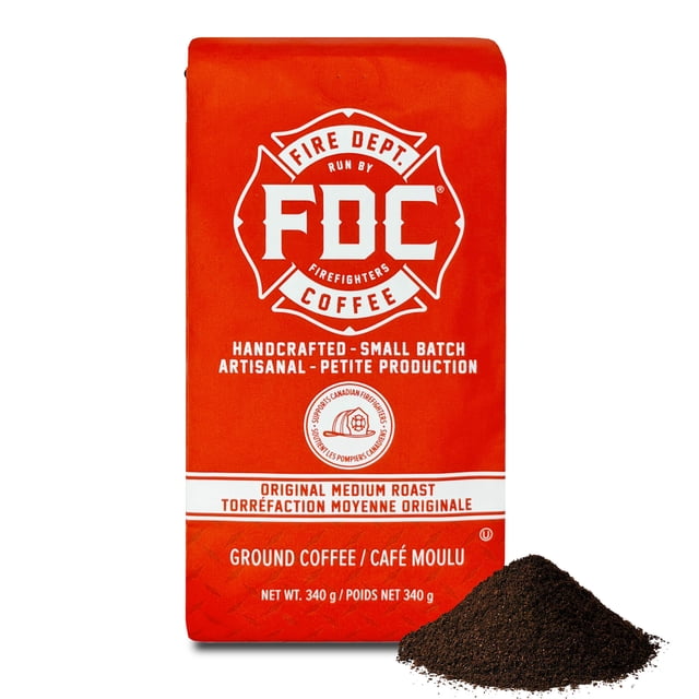 Fire Department Coffee Original Medium Roast, Premium Ground Coffee, 340g