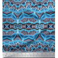 thumbnail image 1 of Soimoi Poly Georgette Fabric Mandala Kaleidoscope Printed Fabric 1 Yard 52 Inch Wide, 1 of 3