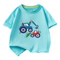 thumbnail image 1 of RXIRUCGD 2025 Vêtements d'Été pour Enfants T-shirt Décontracté Ample à Manches Courtes Col Rond pour Adultes, 1 of 2