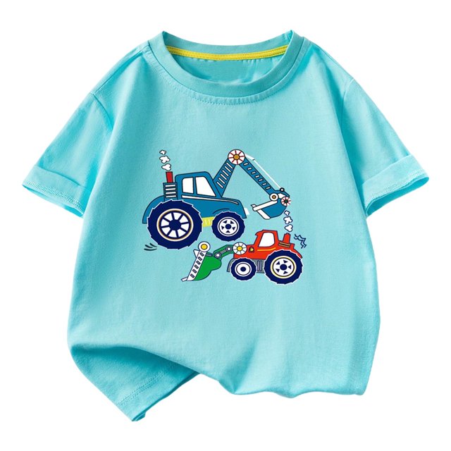 RXIRUCGD 2025 Vêtements d'Été pour Enfants T-shirt Décontracté Ample à Manches Courtes Col Rond pour Adultes