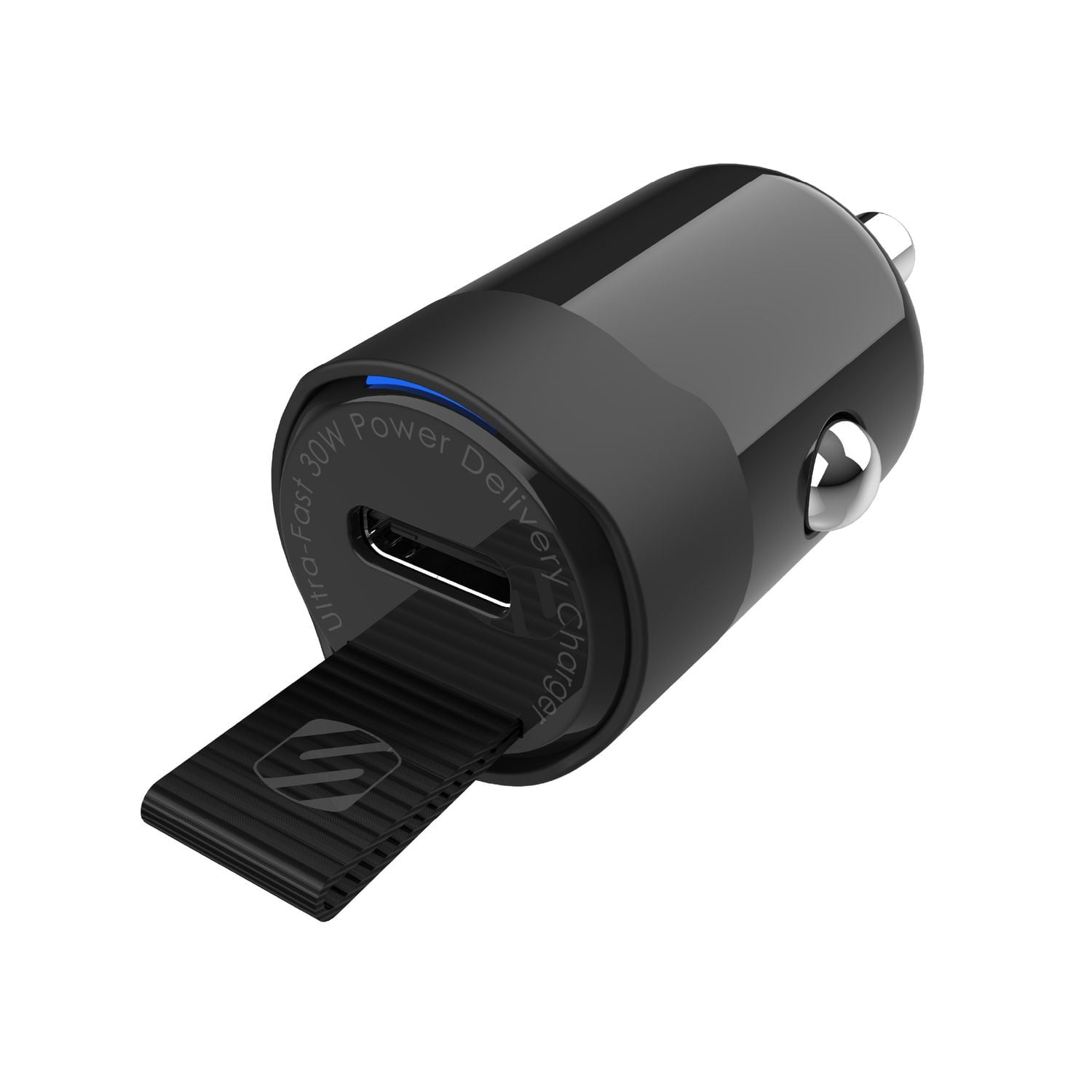 Scosche CPDC30-RP Car Charger USB-C Single Port 30W Power Delivery Cigarette Ligher Adapter.