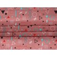 thumbnail image 4 of oneOone Velvet Dark Peach Orange Fabric Geometric Sewing Craft Projects Fabric Prints By Yard 58 Inch Wide-J62, 4 of 5