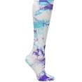 thumbnail image 2 of Nurse Mates Chaussettes de Compression pour Cœur et Vacances, Lilas/aqua, Taille Unique, 2 of 3