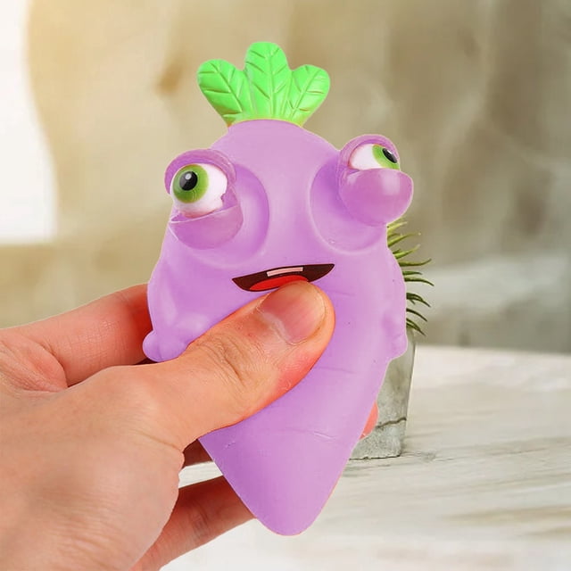 Carrot Stress Toy: Eye Popping For Ultimate Decompression & Perfect & Release Your Tension