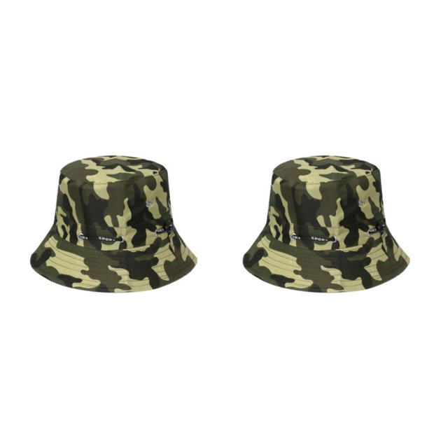 Thinsony Polyester Breathable Fisherman Cap For Sun Protection And Comfort Sunscreen Fisherman Cap Hat Summer disruptive pattern3 58cm 2Set