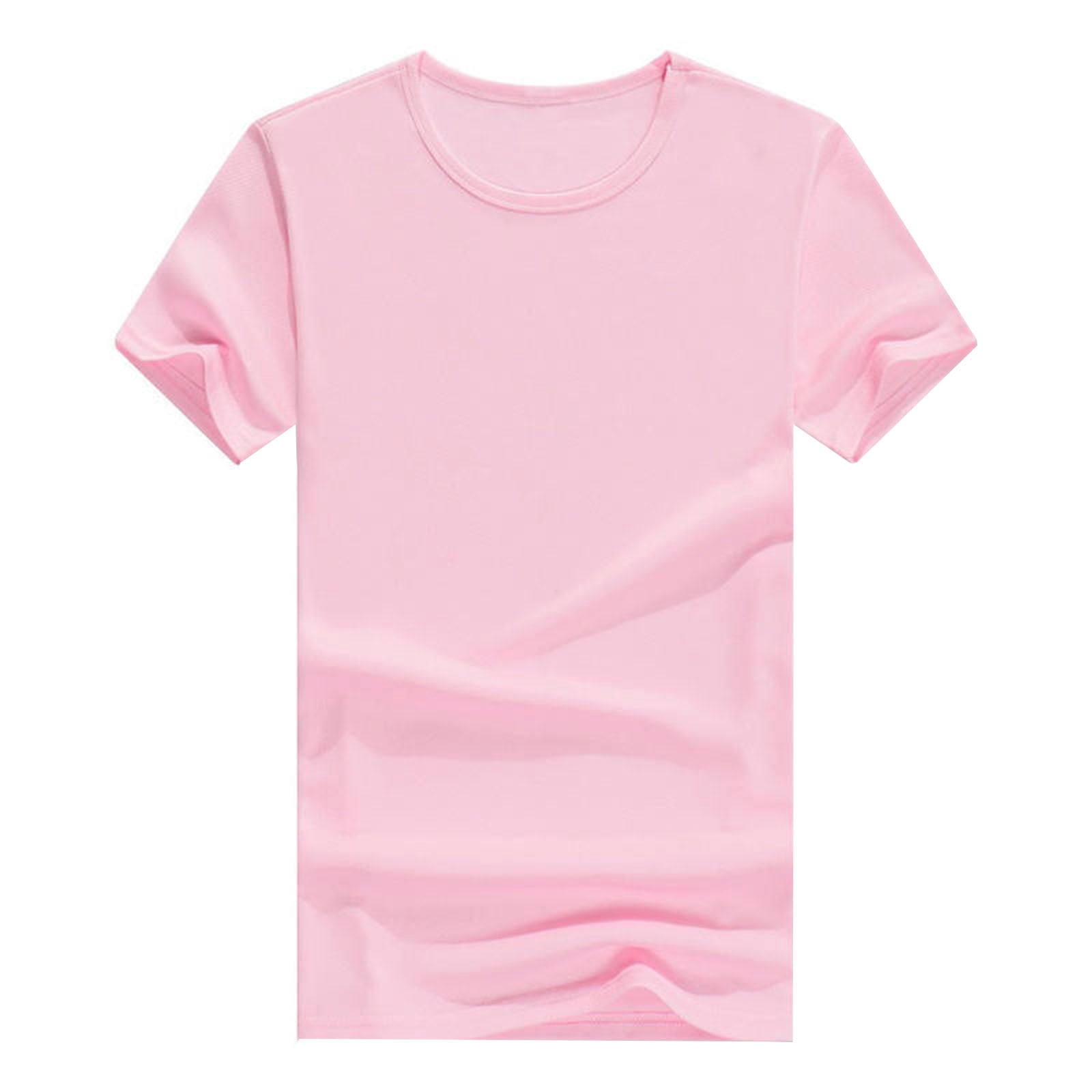 Hiiyo Men's Quick Drying T-Shirt Solid Color Short Sleeve T Shirt Summer Daily Tshirt