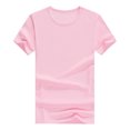 thumbnail image 1 of Hiiyo Men's Quick Drying T-Shirt Solid Color Short Sleeve T Shirt, Pink, 1 of 7