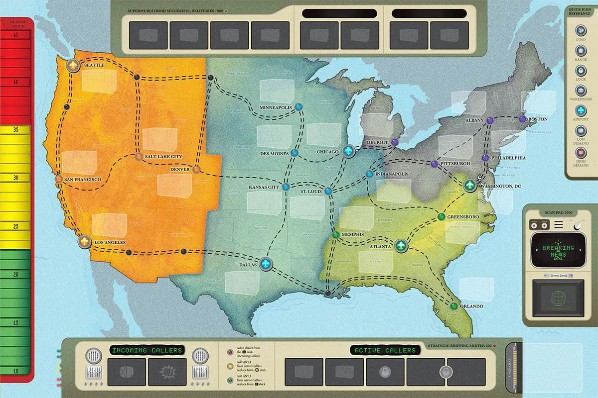 USAopoly Express Route Jeu De Plateau