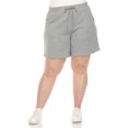 thumbnail image 1 of White Mark Short en Molleton Longline Extensible à Taille Haute pour Femmes, 1 of 5