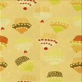 thumbnail image 1 of Ahgly Company Machine Washable Indoor Square Transitional Bold Yellow Area Rugs, 5' Square, 1 of 7
