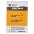 thumbnail image 2 of Niche Rear Brake Pad Set for Honda CRF450R Semi-Metallic Motorcycle 519-KPA2372D, 2 of 5