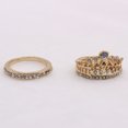 thumbnail image 2 of EGNMCR Bagues Mode Dames Tempérament Couronne en Strass Bijou Bague, 2 of 8