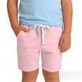 thumbnail image 1 of HOZADOIE Boys Basketball Shorts Pure Cotton Spring Summer Solid Color Elastic Drawstring Waist Breathable Casual Athletic Shorts with Pockets 1-11 Years, 1 of 6