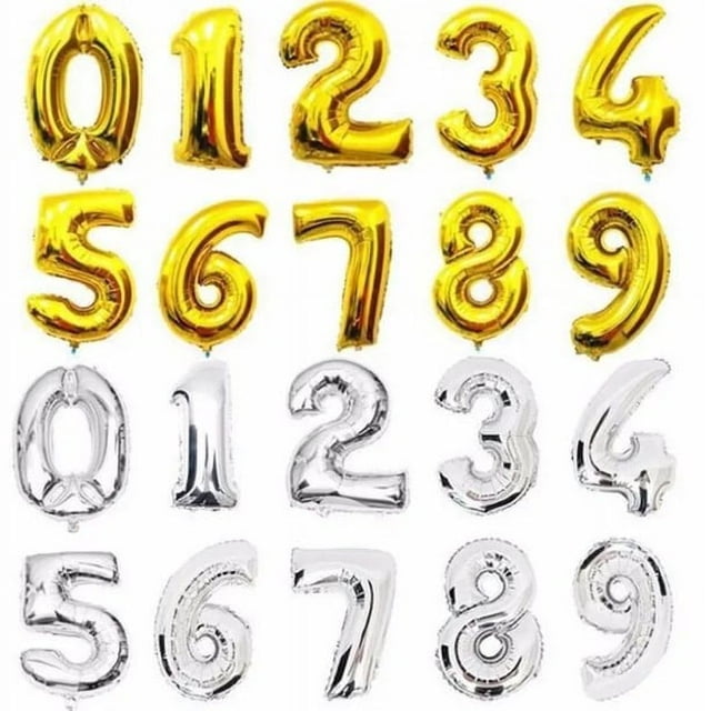 Ballons en Mylar Chiffres de 36 Pieds Pouces