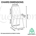 thumbnail image 4 of Bombay Dining Chair Grey Black (Set of 4), 4 of 4