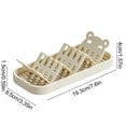 thumbnail image 3 of CaiYueKe Soap Dish Organizer with Drain, Bathroom Kitchen Sink Storage Rack, Plastic Soap Holder Tray for Soap Sponge Scrubber, Bear Ear Design Countertop Organizer, 3 of 7
