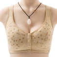 thumbnail image 2 of B91xZ Womens Satin Minimizer Bra Full Coverage Plus Size Non Padded Wireless Minimizer Bra,D 40/90, 2 of 3