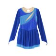 thumbnail image 4 of Miaeowve Robe de Patinage Artistique pour Filles, Robe Justaucorps de Ballet de Patinage à Roulettes, Costume de Performance de Danse, Bleu Royal 10, 4 of 6