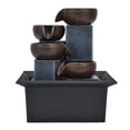 thumbnail image 1 of Fountain Ornament, Low Noise Unique Shape Easy To Install Desktop Fountain Plastic  For Office For Living Room For Study Room EU Plug,AU Plug,UK Plug,US Plug, 1 of 8