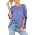 thumbnail image 3 of ORUYROP T-Shirt Surdimensionné pour Femmes Été Décontracté à Manches Courtes Tee Ample Hauts, 3 of 5