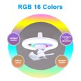 thumbnail image 3 of LED Fan Light 16 Colors Luminescent E27 Screw Head 360° Swing Head Full Air Supply With Remote Controller, 3 of 7