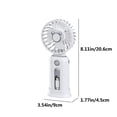 thumbnail image 3 of Chmadoxn Fan, Ceiling Fan, Desk Fan, Portable Fan Handheld Fan 5000 MAh Long Battery Life Fast Charge Digital Display Power Bank 2-in-1 Mini Fan Small fan, 3 of 8