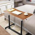thumbnail image 2 of Giantex Mobile Height Adjustable Standing Desk, Compact Pneumatic Sit to Stand Computer Desk w/ Lockable Casters, Ergonomic Rolling Laptop Table for Home Office, Espresso, 2 of 8