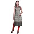thumbnail image 1 of Bimba Tuniques Droites pour Femmes Imprimées Sans Manches Kurti Décontractée Robe Petite, 1 of 5