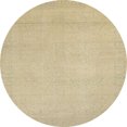 thumbnail image 1 of Ahgly Company Indoor Round Abstract Yellow Abstract Area Rugs, 4' Round, 1 of 6