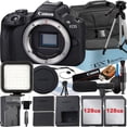 thumbnail image 1 of Canon EOS R50 Appareil Photo Sans Miroir (Boîtier) avec 2 Cartes Mémoire 128 Go + Étui + Ensemble d'Accessoires ZeeTech, 1 of 8