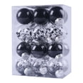 thumbnail image 1 of RKSTN Fall Decorations for Home 24PCS Christmas Tree Ornament Pendant Party Supplies Tree Hanging Plastic Ball Decorations, 1 of 2