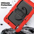 thumbnail image 3 of XYX For iPad Air 11 inch (2025 M3/2024 M2) Case, 360 Rotating Shockproof Cover with Stand, Screen Protector, Shoulder Strap, Red, 3 of 7