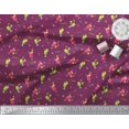 thumbnail image 2 of Soimoi Polyester Crepe Fabric Straw & Juice Beverages Decor Fabric Printed Yard 52 Inch Wide, 2 of 3
