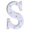 thumbnail image 1 of TopLLC Alphabet LED Letter Lights Light Up White Plastic Letters Standing Hanging A-M & on Clearance, 1 of 3