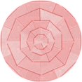 thumbnail image 1 of Ahgly Tapis Rond Lavable en Machine Intérieur Transitionnel Rouge Pastel Rose, 7 Pieds Rond, 1 of 7