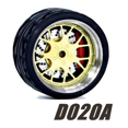 thumbnail image 1 of Carlomo Roues 1/64 pour Modèle de Voiture D-Class 2 Ensemble de Détail en Alliage Pièces de Réparation avec Pneus en Caoutchouc Disques de Frein Passe-Temps Adultes D020A, 1 of 6