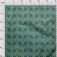 thumbnail image 2 of oneOone Cotton Flex Fabric Leaves & Floral Block Print Fabric BTY 40 Inch Wide, 2 of 4