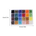 thumbnail image 2 of 1200 Pcs Boîte de Perles de Graines de Verre Charme Ensemble de 24 Perles Rondes de Rangement pour Bracelet Colliers Bricolage, 2 of 9