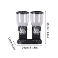 thumbnail image 3 of EGNMCR Small Barrel Cereal Machine Breakfast Cereal Grain Dispenser Kitchen Oatmeal Storage Tank Snack Storage Tank Double barrel cereal maker, 3 of 8