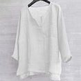 thumbnail image 2 of Pompotops Hommes Été Manches Longues Col Rond Confortable Blouse Tops en Vente, 2 of 4