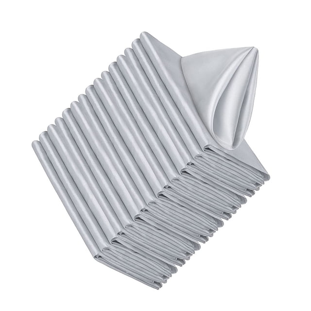 kurtrusly Lot de 20/lot Serviettes de Table à la Mode pour Diverses Applications Gris Facile