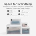 thumbnail image 4 of IRIS USA 27.9 L (29.5 US Qt.) Large Plastic Stacking Drawer, 2-Pack, Stackable Storage Organizer Unit with Sliding Drawer for Bedroom Kitch, 4 of 7