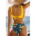 thumbnail image 3 of Maillot de Bain Bikini pour Femme à Croisement avant, Lacé, Deux Pièces, 3 of 5