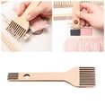 thumbnail image 2 of SHAGUOZHOU Weaving Comb Wooden Double Ended Weaving Comb Fringe Comb Braided Tools Tapestry Rug Comb For Knitting Crafts Sweaters Scarves Hats Tapestries, 2 of 7