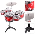 thumbnail image 5 of CHOK Jazz Drum Set with Chair for Kids Musical Instruments Educational Toys for Children (Red), 5 of 5