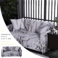 thumbnail image 4 of Soft Elastic Universal Sofa Cover Breathable Wear-resistant Printed Slipcover Protector Single Marble Grey, 4 of 7