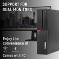 thumbnail image 5 of High-Performance Desktop Computer Lenovo PC ThinkCentre M720s SFF | Windows 11 Pro | Intel i5-8500 Hexa-Core 8th Gen Processor | 32GB DDR4 RAM | 512GB NVMe SSD | WIFI | Bluetooth - Black, 5 of 5